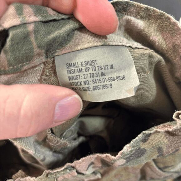 US Army Pants Womens XS Short Camo OCP Combat Uniform Trouser Cargo Ripstop - Picture 5 of 5